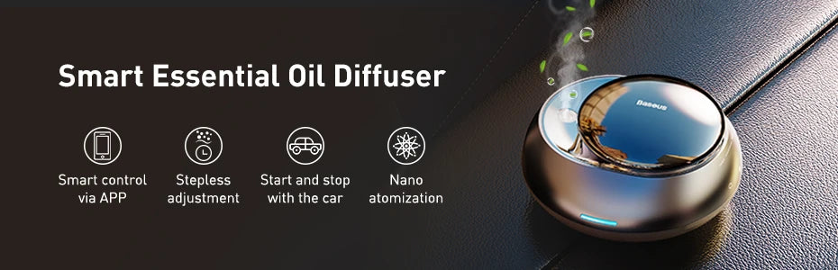 Baseus Car Aroma Diffuser with LED Light