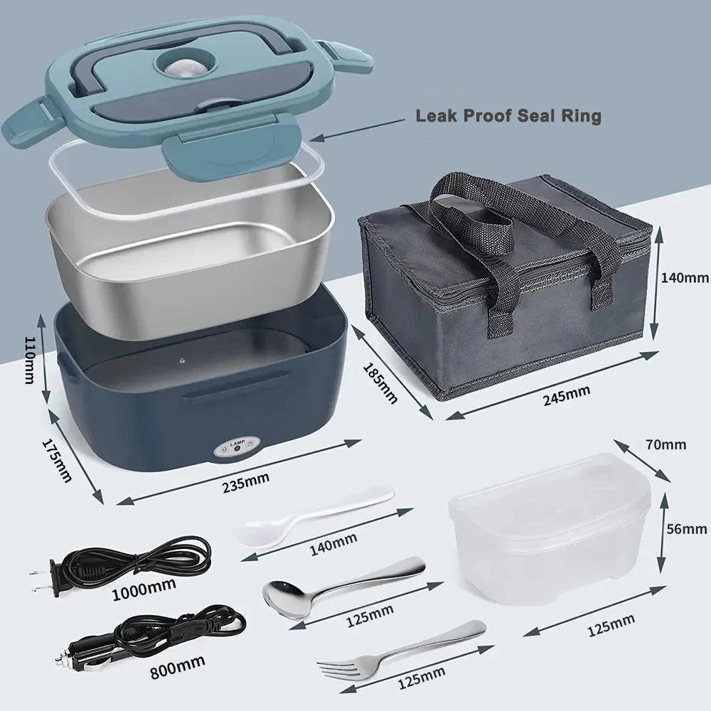 USB Electric Heated Lunch Box — Portable Food Warmer