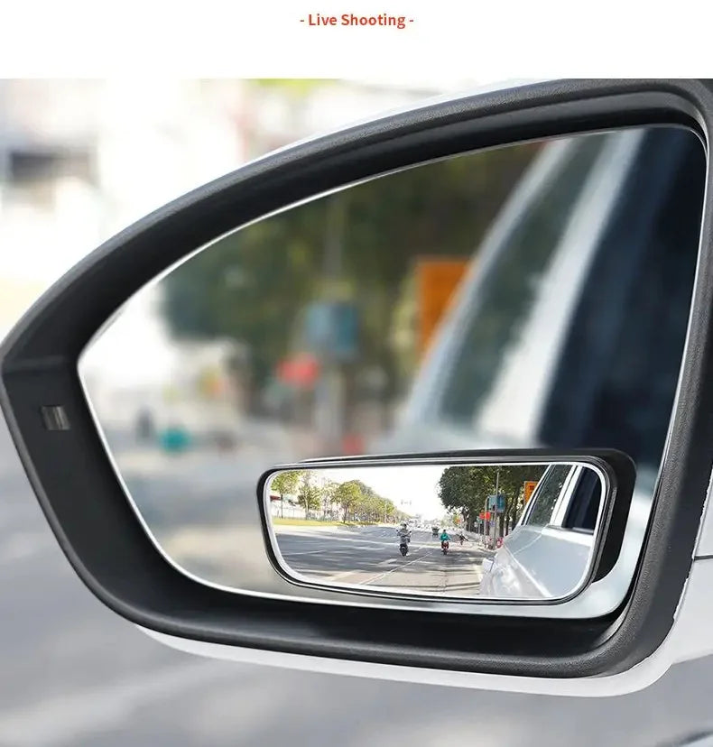 360° Blind Spot Mirror Set – Wide Angle Convex Safety Mirror