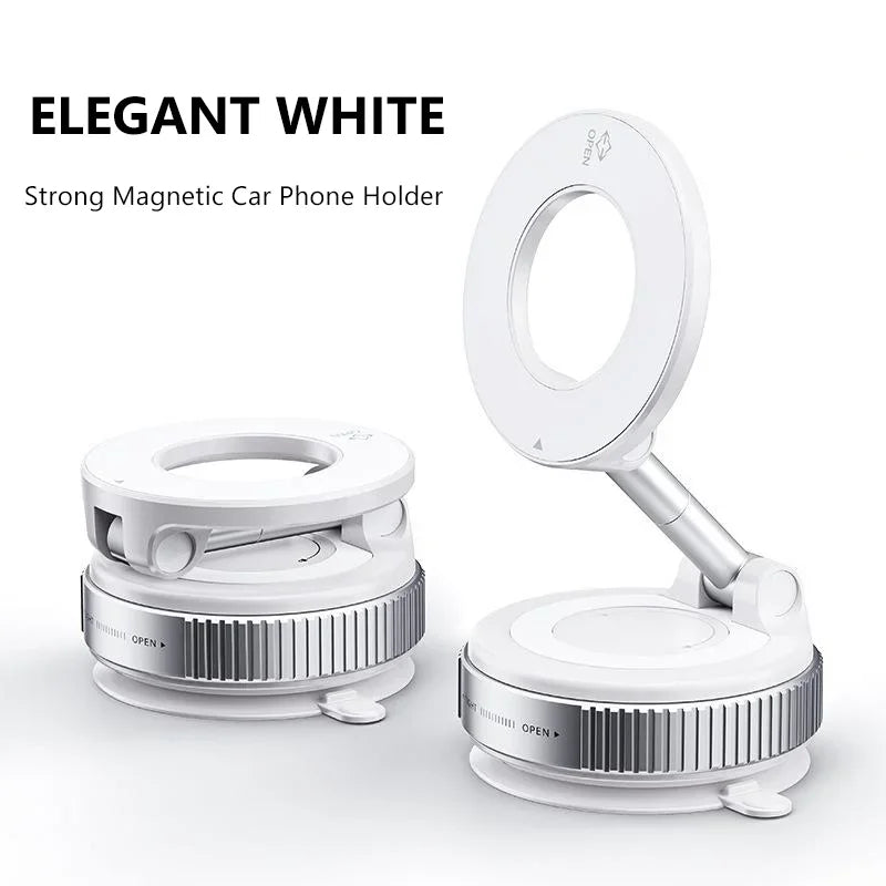 360° Magnetic Car Phone Mount – Anti-Vibration, Foldable & Universal