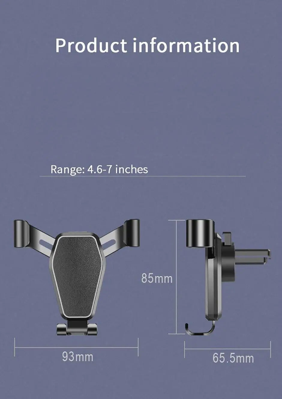 Gravity Car Phone Holder for Air Vent