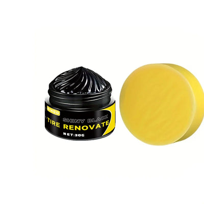 Black Shiny Tire Wax - Durable Protection & Restoration