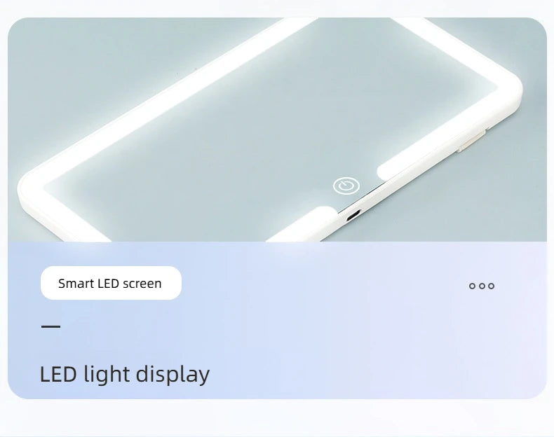 Car Sun Visor LED Makeup Mirror – HD Rechargeable Fill Light | Universal Fit | DriveUtility™