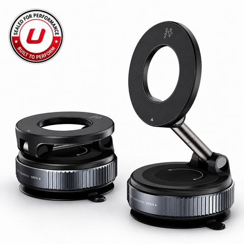 360° Magnetic Car Phone Mount – Anti-Vibration, Foldable & Universal
