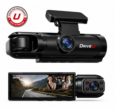 Dual DashCam Pro – Front & Interior Camera | DriveU™