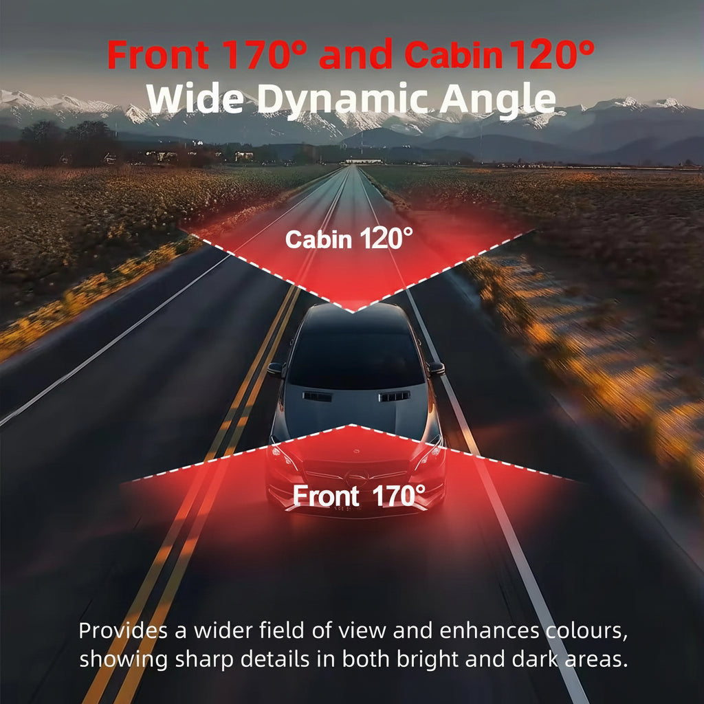 Dual DashCam Pro – Front & Interior Camera | DriveU™