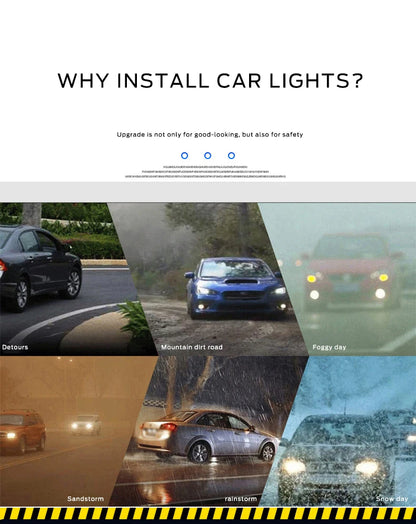 Flexible LED DRL Daytime Running Lights - 2PCS