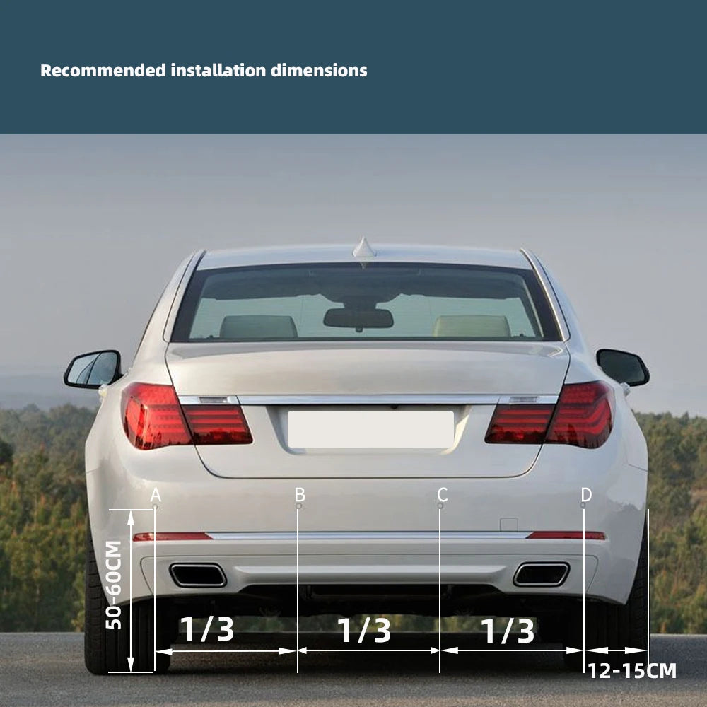 LED Parking Sensor Kit 4 Sensors