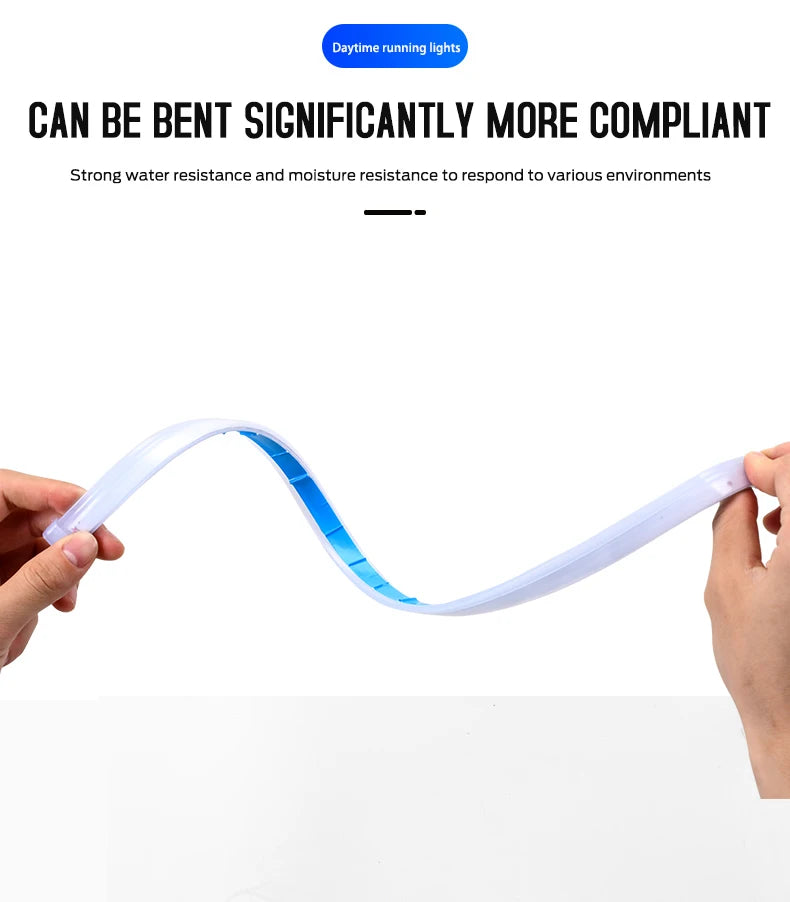 Flexible LED DRL Daytime Running Lights - 2PCS