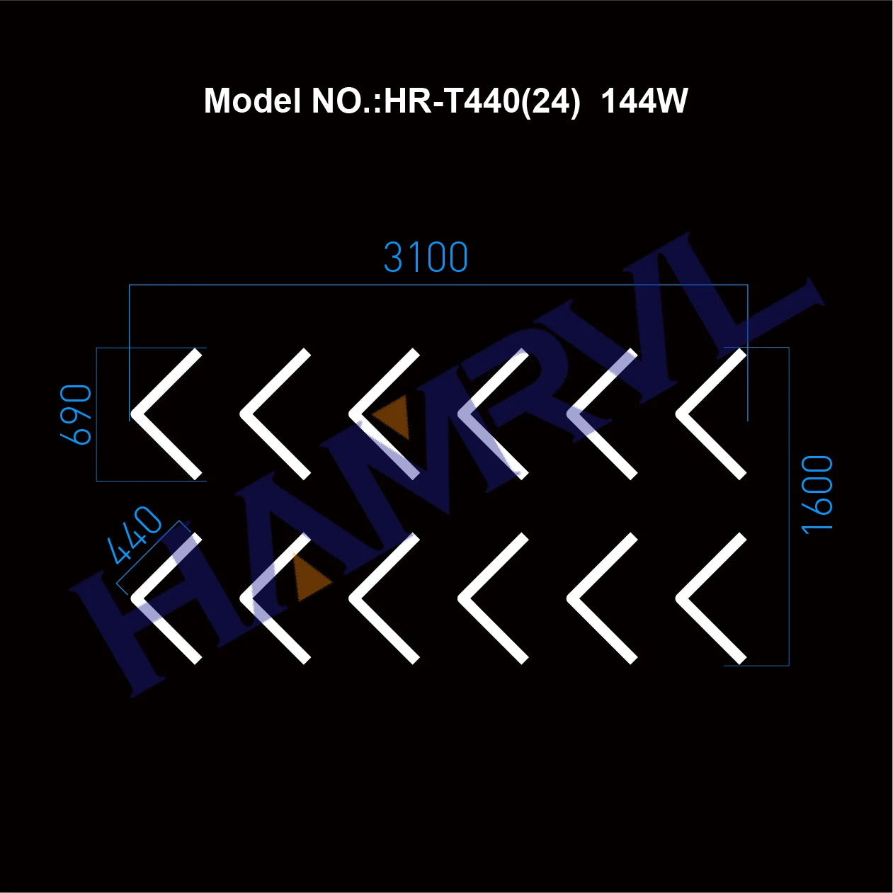 Hexagon LED Garage Ceiling Light