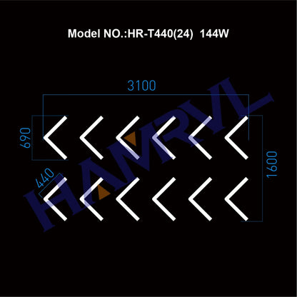 Hexagon LED Garage Ceiling Light