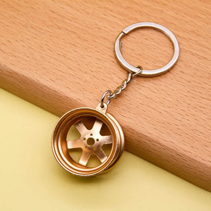 Gear Head Keychain Turbo Brake Disc Pendant