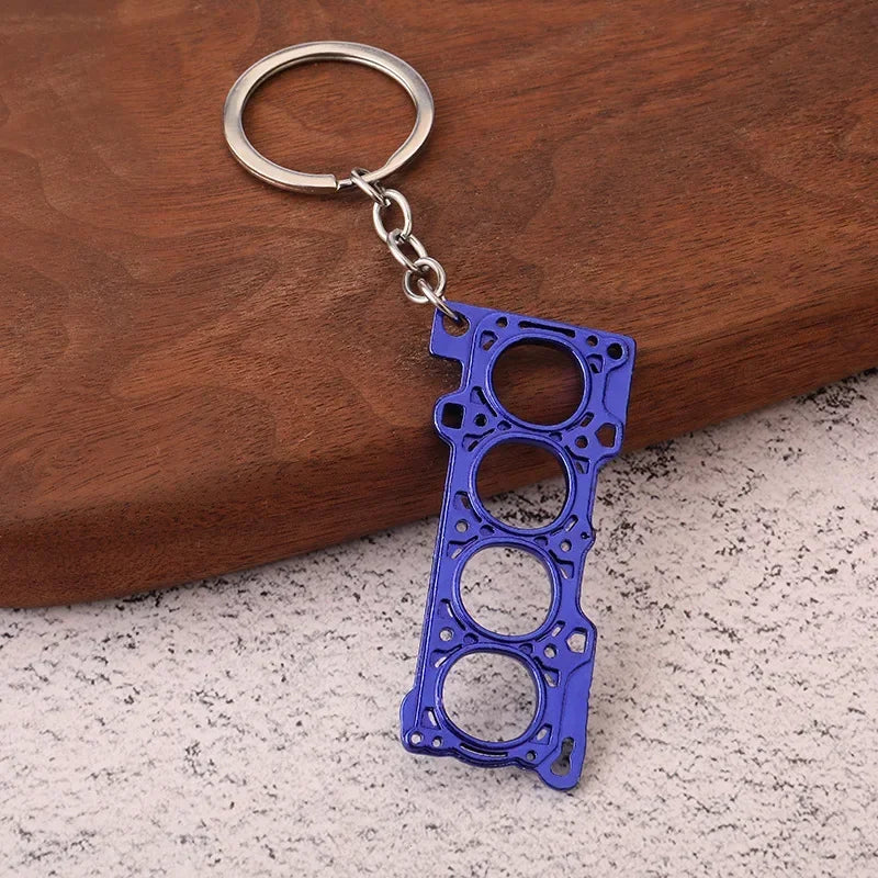 Engine Gasket Keychain