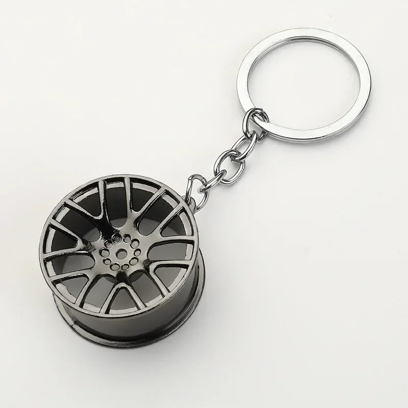 Gear Head Keychain Turbo Brake Disc Pendant