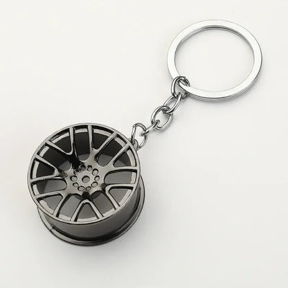 Gear Head Keychain Turbo Brake Disc Pendant