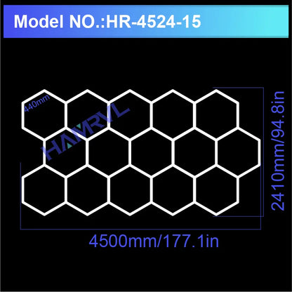 Hexagon LED Garage Ceiling Light