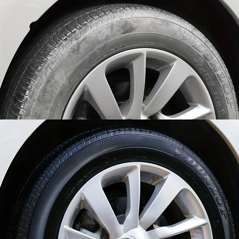 Black Shiny Tire Wax - Durable Protection & Restoration