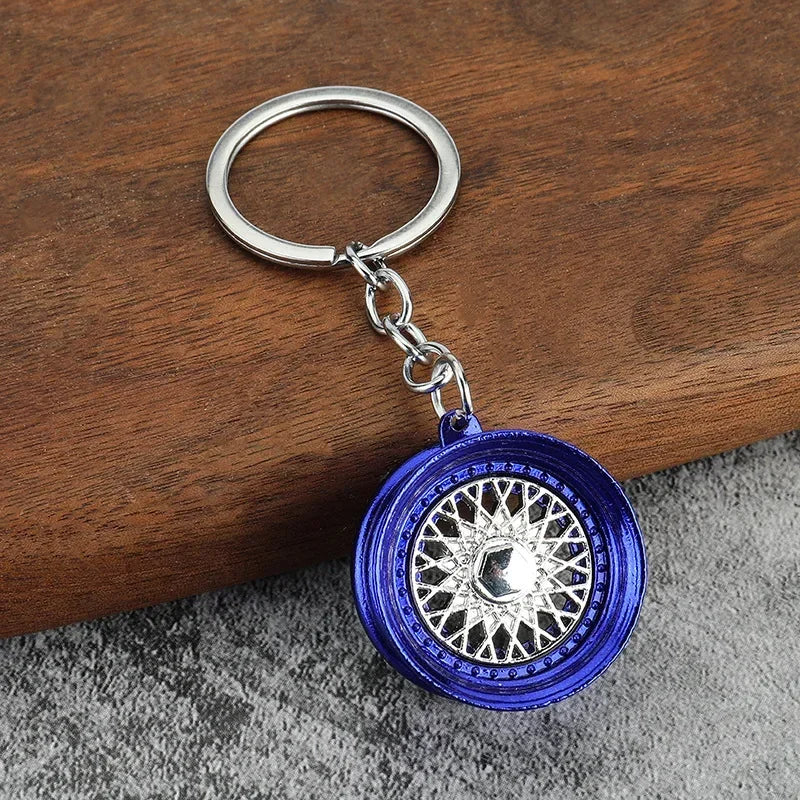 Gear Head Keychain Turbo Brake Disc Pendant