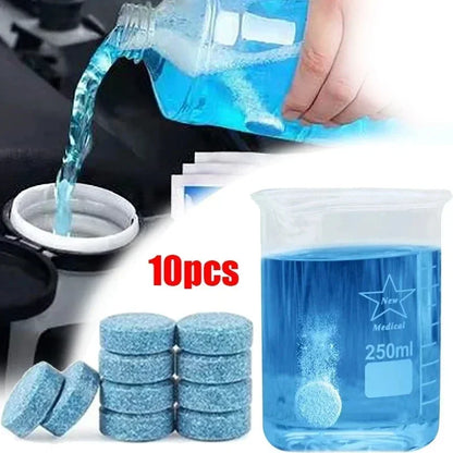 All-Season Windshield Washer Effervescent Tablets – Solid Concentrate, Shellac-Free | DriveUtility™