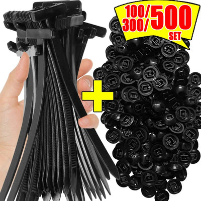 Heavy-Duty Cable Ties & Clip Set – Automotive & General Use
