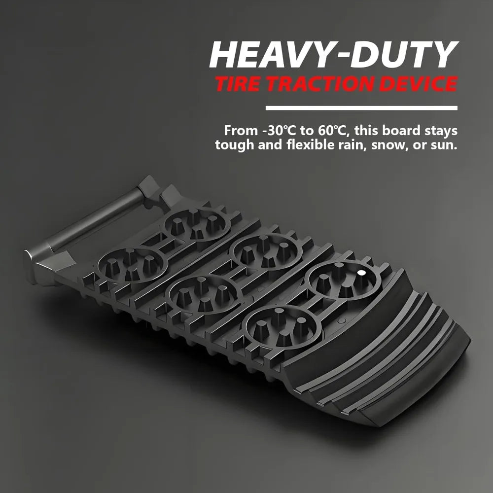 Traction Escape Board — Anti-Skid Recovery Mat for Sand, Mud & Snow