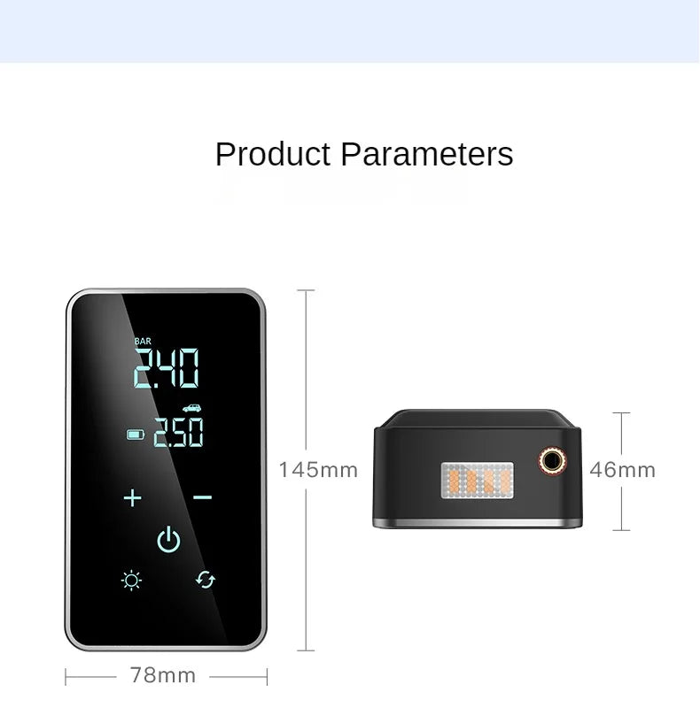Wireless Tire Inflator 150PSI Touch Screen