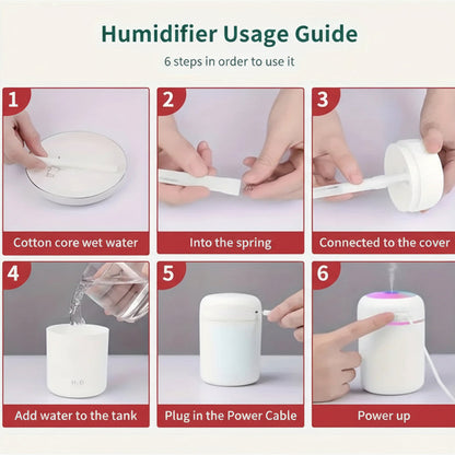 LED Car Humidifier & Aromatherapy Diffuser