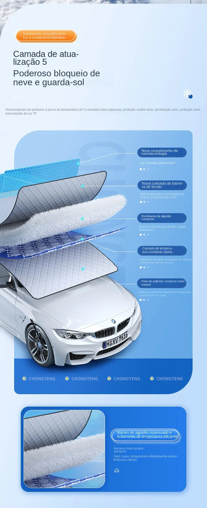 Magnetic Windshield Sun Shade Snow Cover