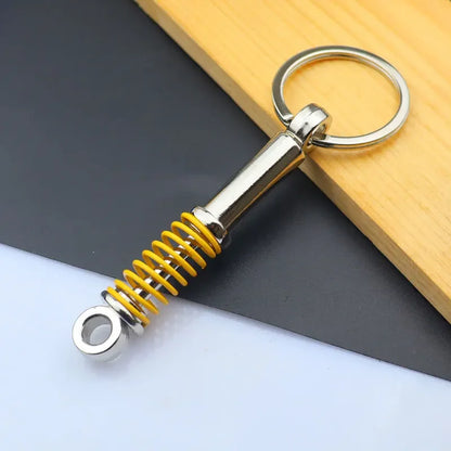Mini Car Wheel Keychain Metal Keyring