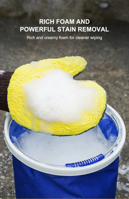 Microfiber Car Washing Glove Double-Sided