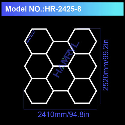 Hexagon LED Garage Ceiling Light