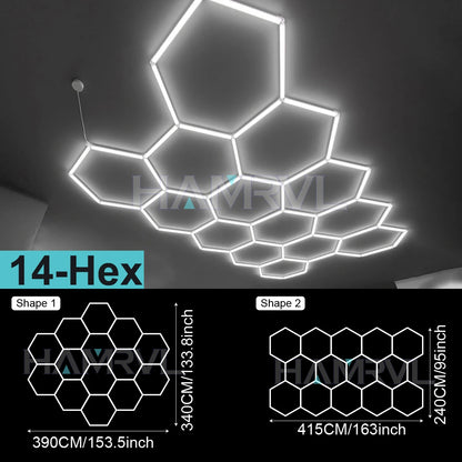 Hexagon LED Garage Ceiling Light