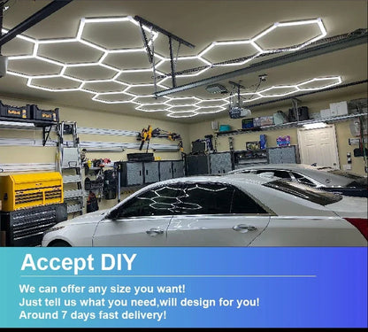 Hexagon LED Garage Ceiling Light