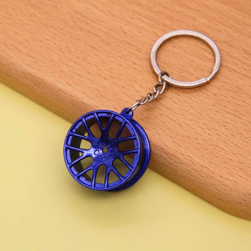 Gear Head Keychain Turbo Brake Disc Pendant