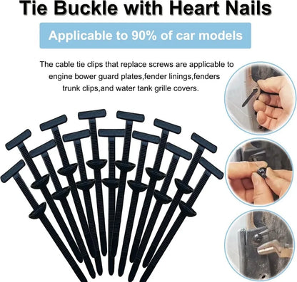 Heavy-Duty Cable Ties & Clip Set – Automotive & General Use
