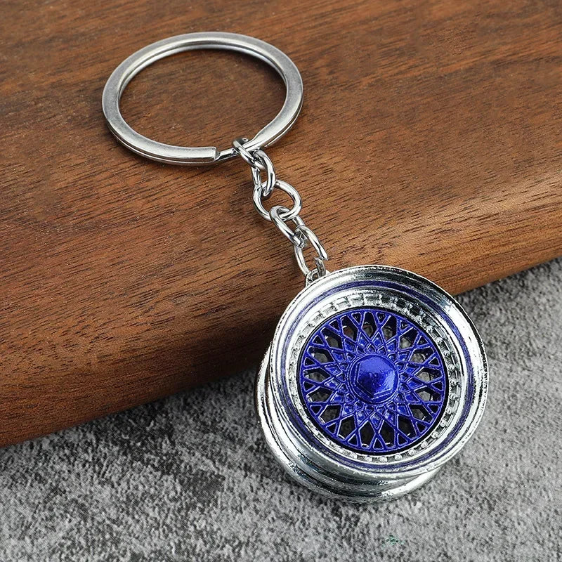 Gear Head Keychain Turbo Brake Disc Pendant