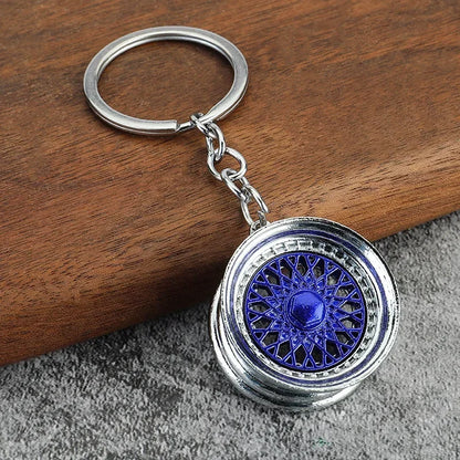 Gear Head Keychain Turbo Brake Disc Pendant