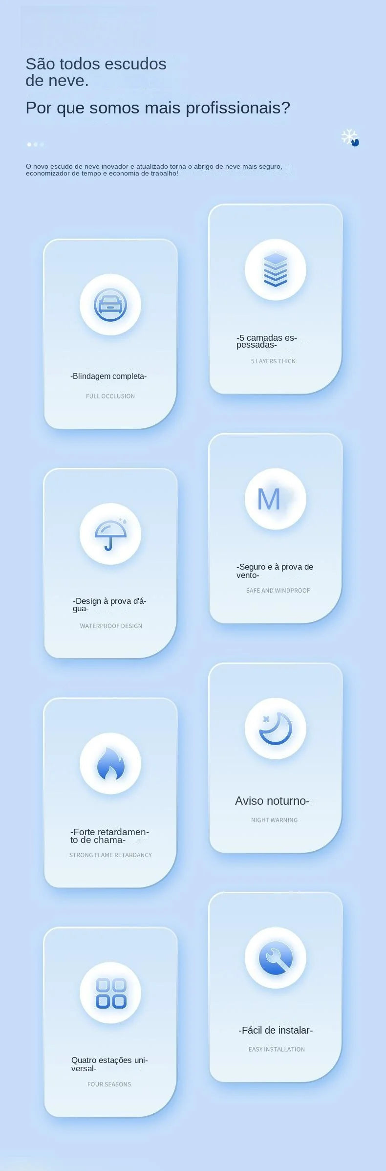 Magnetic Windshield Sun Shade Snow Cover