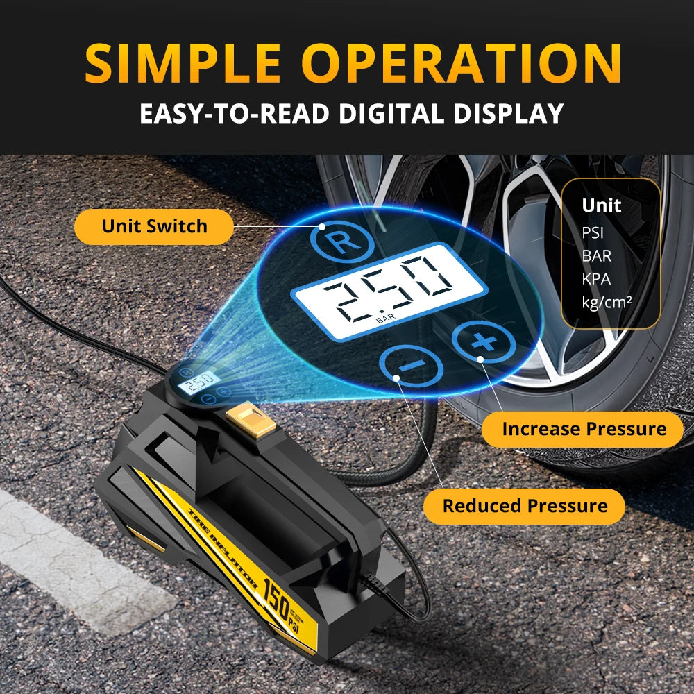 Portable Electric Tire Inflator