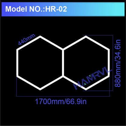 Hexagon LED Garage Ceiling Light