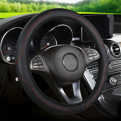 Microfiber Leather Steering Wheel Cover Anti-Slip
