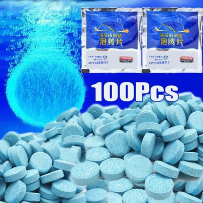 All-Season Windshield Washer Effervescent Tablets – Solid Concentrate, Shellac-Free | DriveUtility™