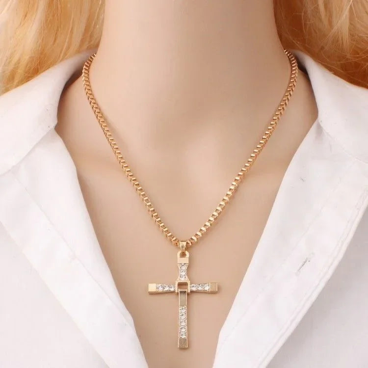Dominic Toretto Cross Necklace - Fast & Furious Inspired Pendant