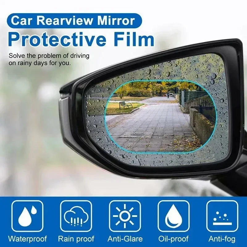 Anti-Fog Rearview Mirror Protective Film 2PCS