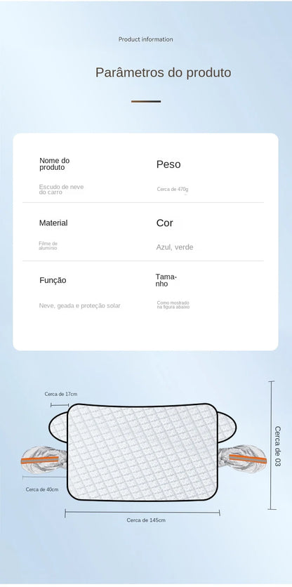 Magnetic Windshield Sun Shade Snow Cover