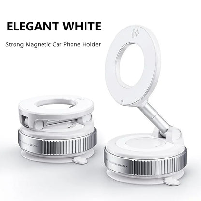360° Magnetic Car Phone Mount – Anti-Vibration, Foldable & Universal
