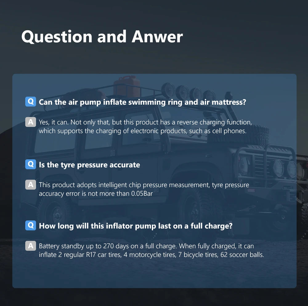 Portable Electric Tire Inflator