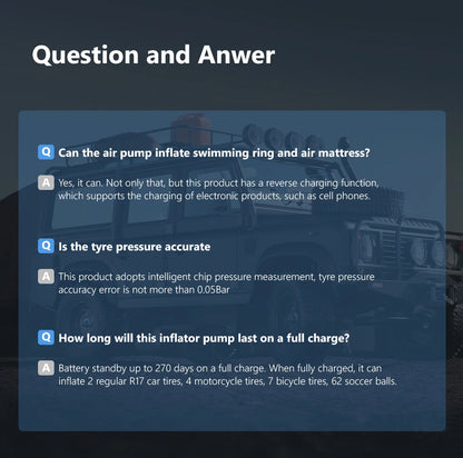 Portable Electric Tire Inflator