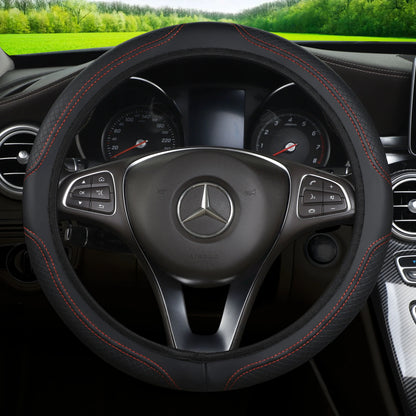 Microfiber Leather Steering Wheel Cover Anti-Slip