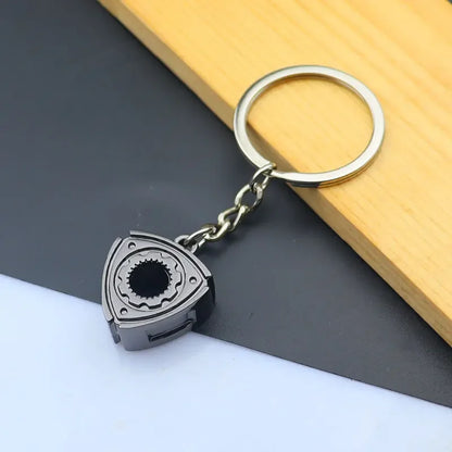 Mini Car Wheel Keychain Metal Keyring